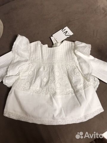 Блузка рубашка zara 98 2-3 года