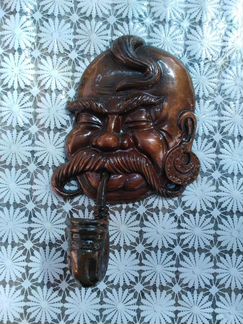 Подсвечник Тарас Бульба с трубкой силумин