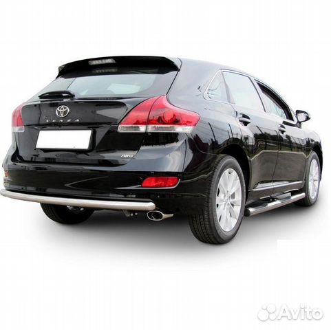 Защита заднего бампера Toyota venza (2012)