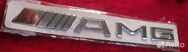 Наклейка пластиковая amg логотип