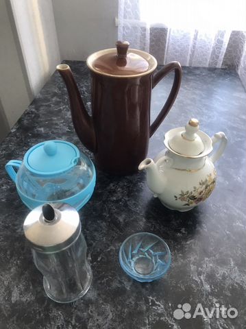 Чайник, кофейник, сахарница, солонка
