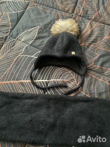 Комплект шапка и снуд,варежки