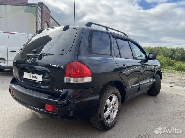 Hyundai Santa Fe 2.7 AT, 2005, битый, 50 000 км