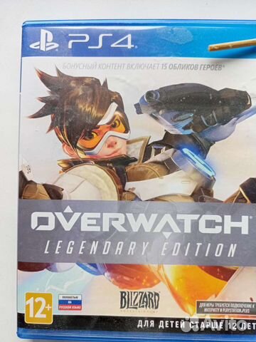 Диск для PS4 overwatch