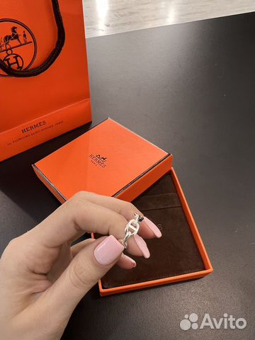 Кольцо Hermes тонкое