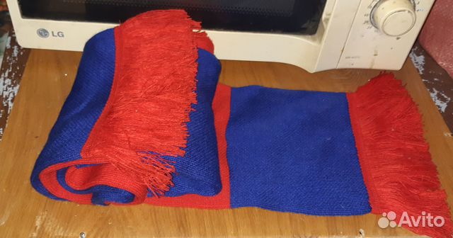 Шарф красно синий