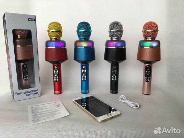 Караоке микрофон детский