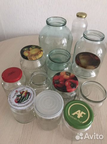 Банка стеклянная 3,2,1,07,05 л