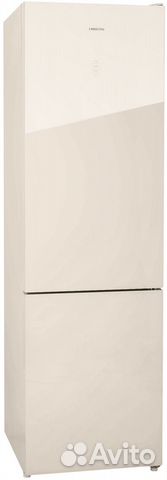 Холодильник Hiberg RFC-400DX nfgy бежевое стекло Новый