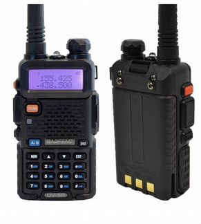 Комплект раций Baofeng UV-5R 2 шт. черные(new)