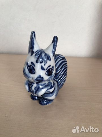 Статуэтка белочка гжель СССР