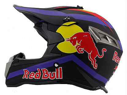 Шлем Red Bull R1 (Черный матовый M)