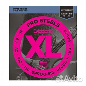Струны для Басгитары D'addario EPS170-5SL ProSteel