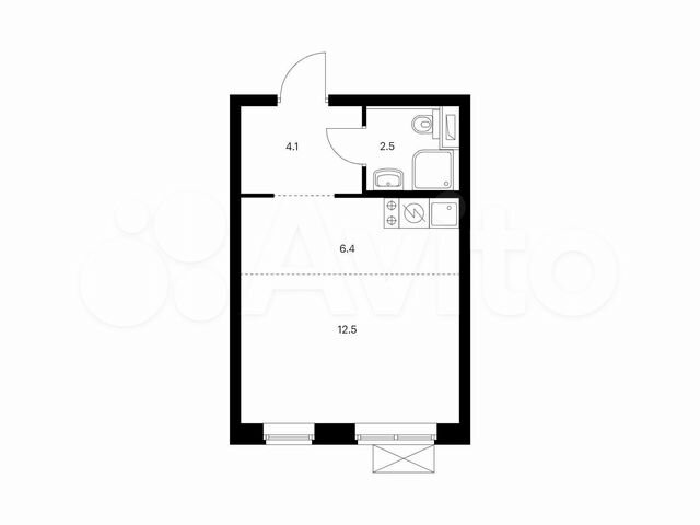 Квартира-студия, 25,5 м², 22/33 эт.