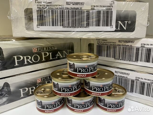 Корм для кошек Purina Pro Plan Adult 24 шт