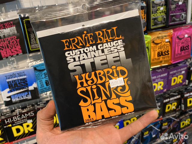 Струны бас 45-105 Ernie Ball 2843 Stainless Steel