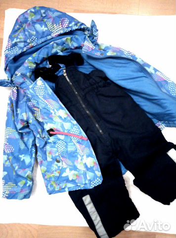 Костюм демисезон 104-108 и безрукавка на 3-5лет