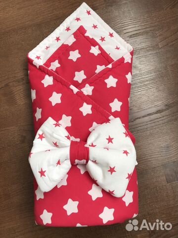 Конверт на выписку с бантом-подушкой