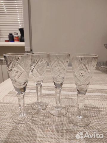 Хрустальные рюмки на ножке СССР