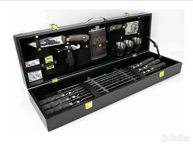 Шампура Шашлычный набор Подарок в кейсе чемодане