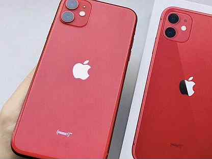 iPhone 11 64 gb Red, комплект, в идеале