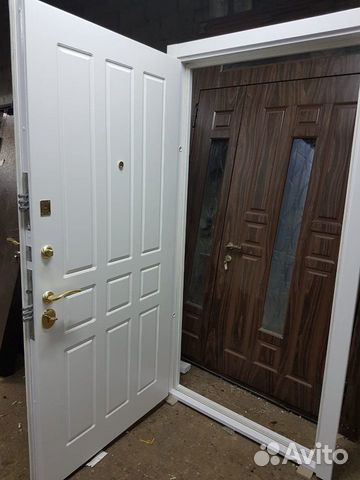 Стальная дверь с панелью мдф+порошковое покрытие