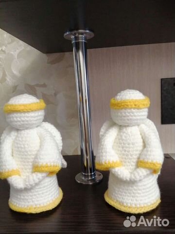 Вязаные ангелочки высота 17 см