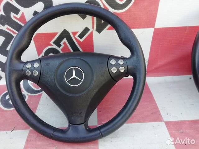 Руль кожаный спорт с лепестками Мерседес W203 рест