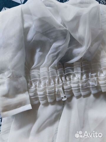 Штора вуаль бежевая 3 шт