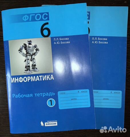 Рабочая тетрадь по информатике за 6 класс, 2 части