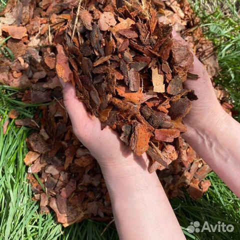 Мульча, кора сосновая от производителя, 60л/меш