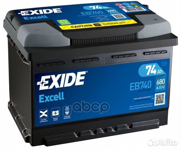 Аккумулятор exide eb740