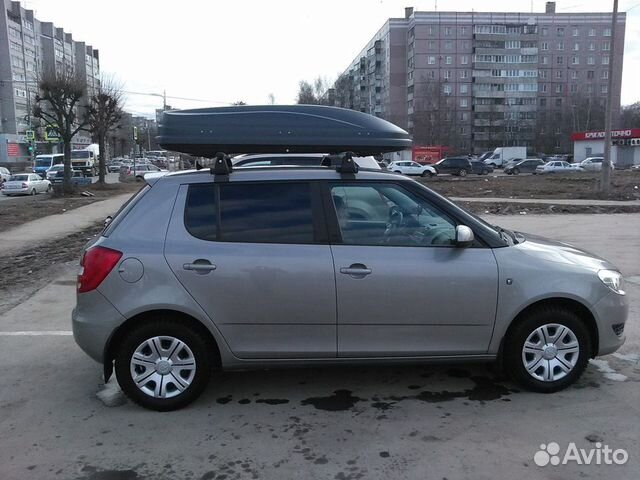 Автобокс (багажник) на Skoda Fabia