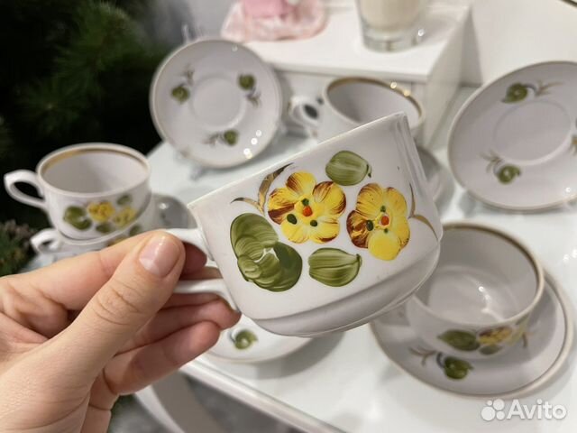 Чайный сервиз фарфор СССР винтаж