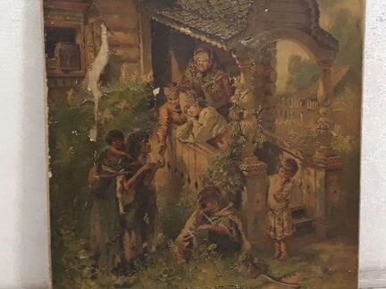 Холст старинный