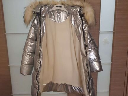 Зимнее пальто для девочки 128-134