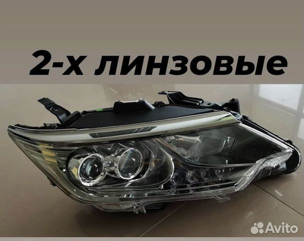 Фары двух линзовые на Toyota Camry V55