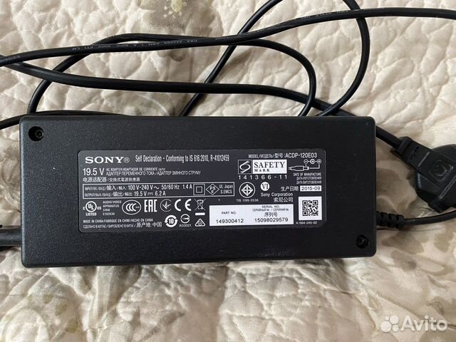Блок питания sony 19.5 V 6.2 A