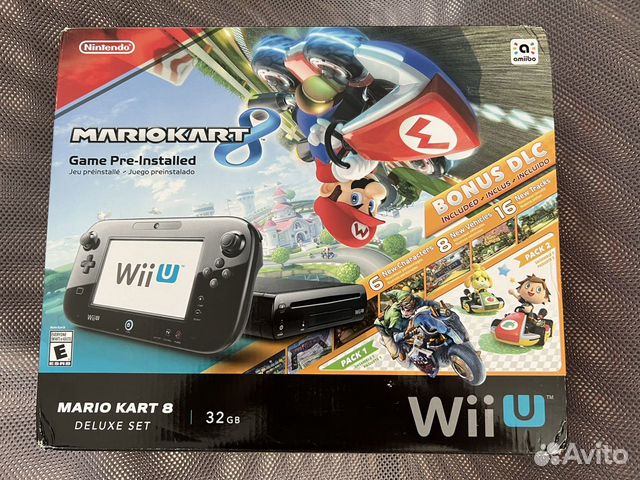 Nintendo Wii U Deluxe Set Mario Kart Новый