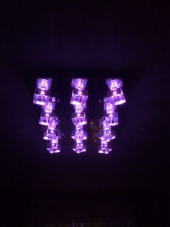 Люстра с пультом управления и 6 цвета переходить