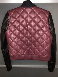 Кожаная куртка-бомбер French Connection XS