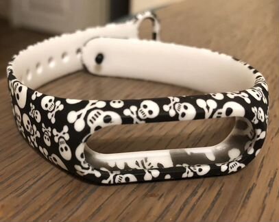 Браслет новый для Xiaomi Mi Band 2 с черепами