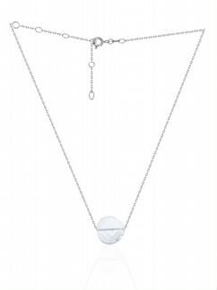 Серебряный чокер с кристаллом Swarovski