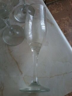 Бокалы для шампанского (5штук) высота 20см