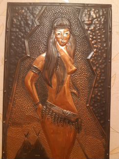 Панно чеканка на меди 