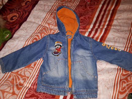 Джинсовый костюм на флисе