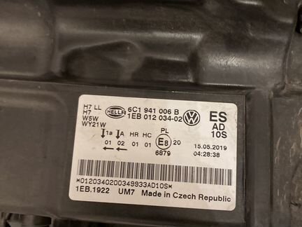 Фары на VW Polo