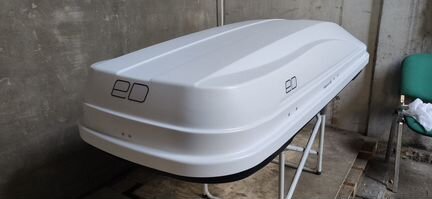 Автобокс на 420 литров белый карбон №3138