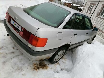 Audi 80 2.0 МТ, 1991, битый, 46 000 км