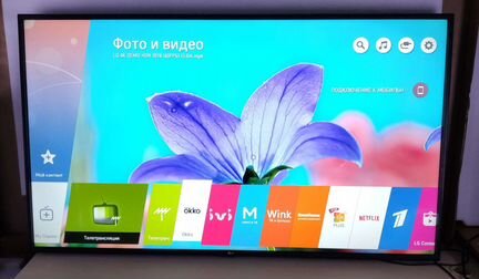 4K Smart LG 60UK6200 (151 см) 100 Гц, WiFi, HDR